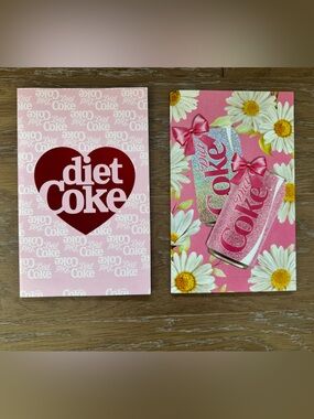 NEW Diet Coke Notebook/Journal Set Viral Tik Tok Find Daisy Print Hard to Find